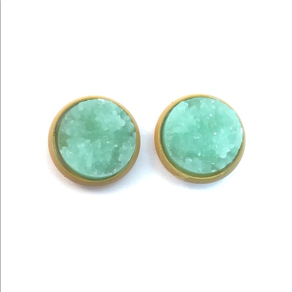 Jewelry - Glitter Druze Stud Earrings